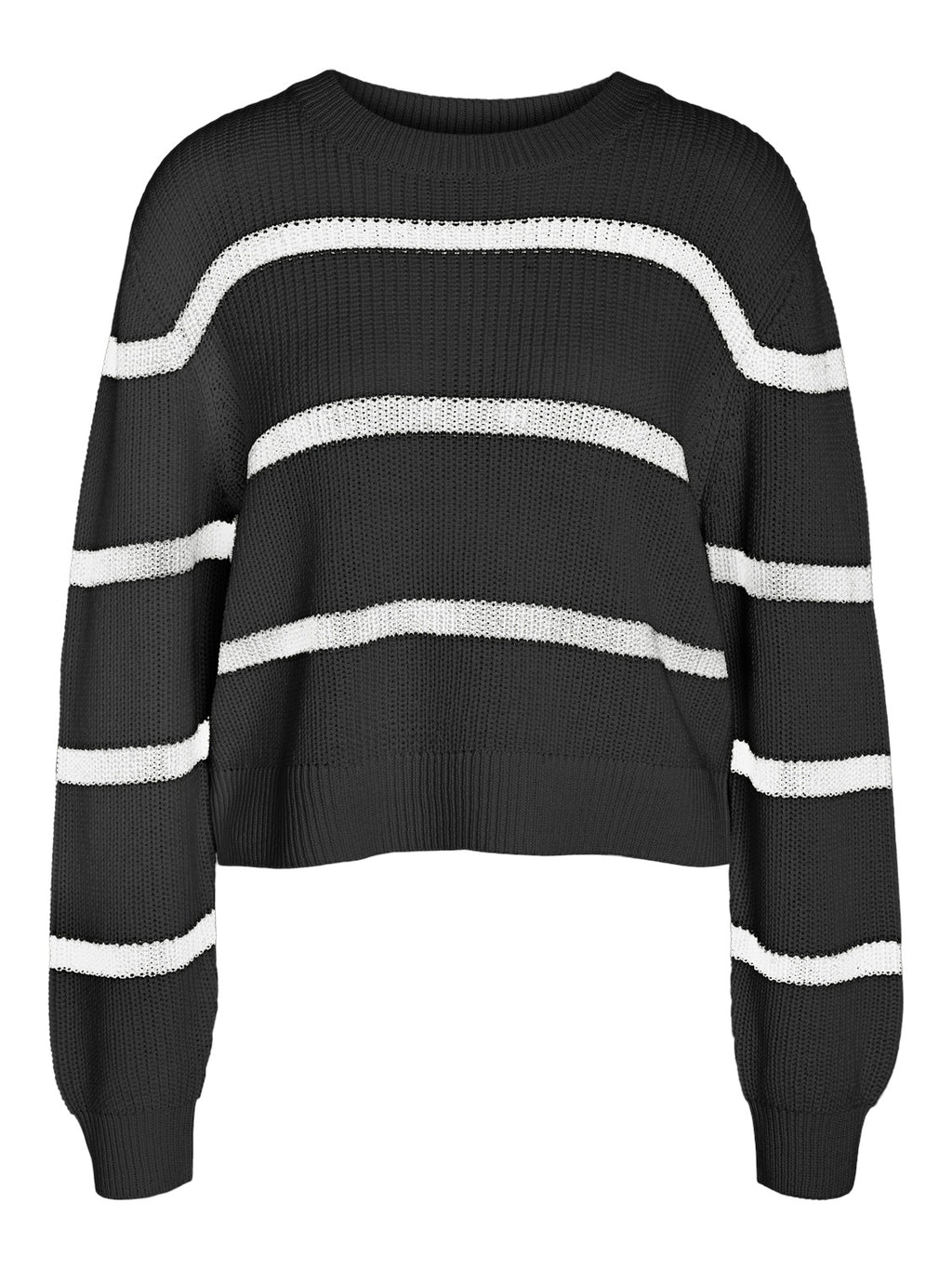 Maysa knit stripe zwart