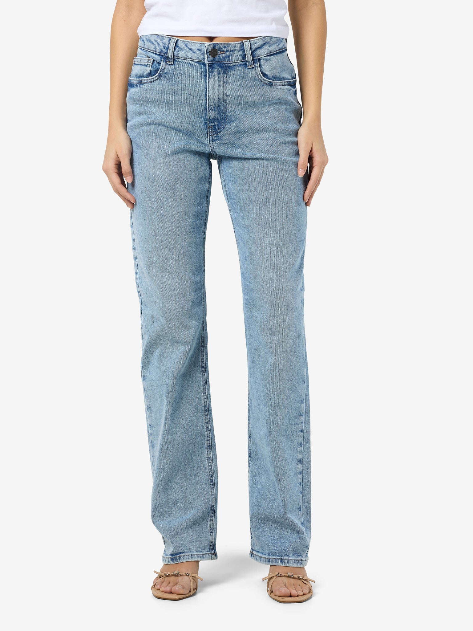 Monica straight jeans licht blauw