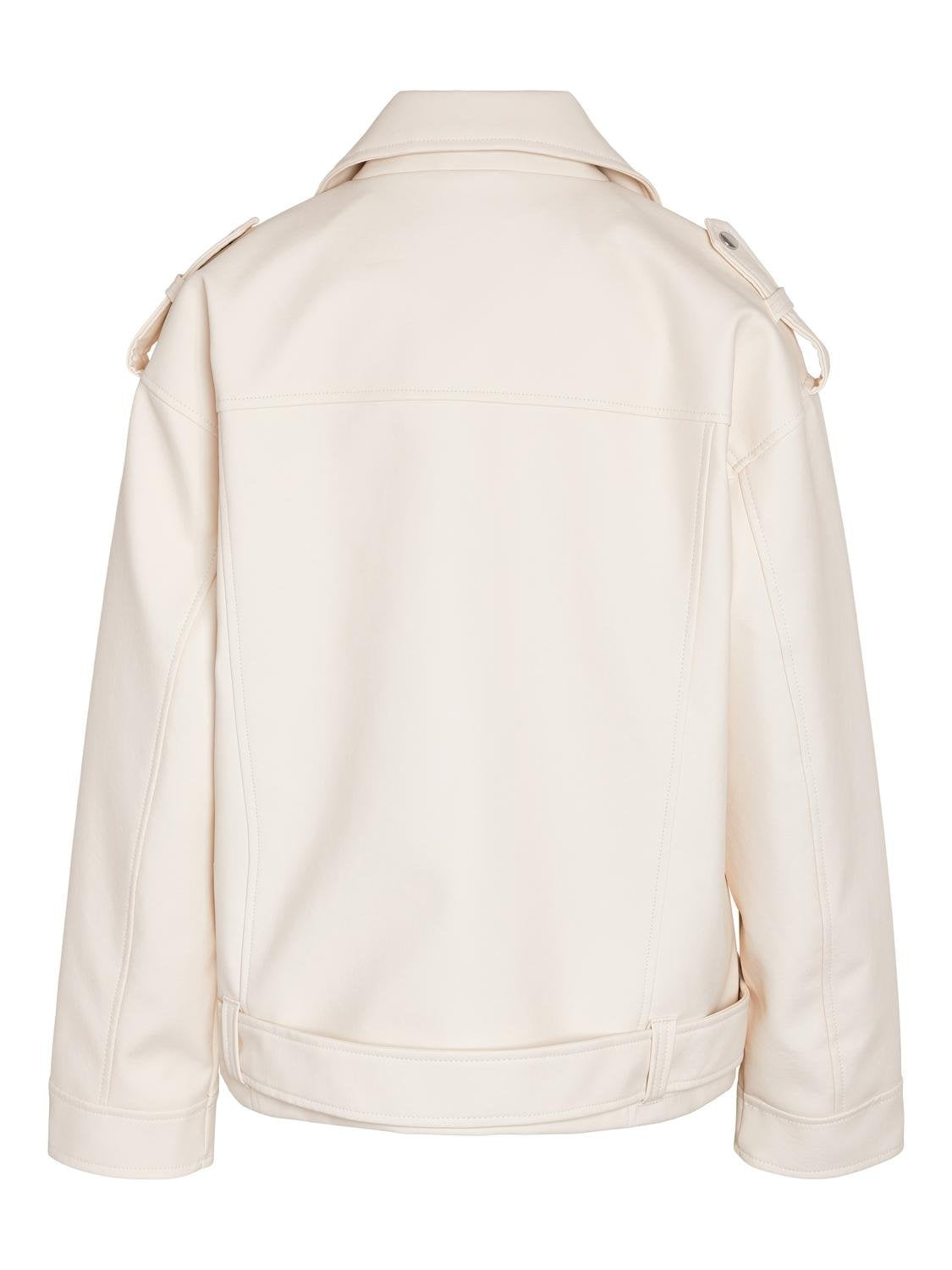 Paulina oversized biker jacket pearled