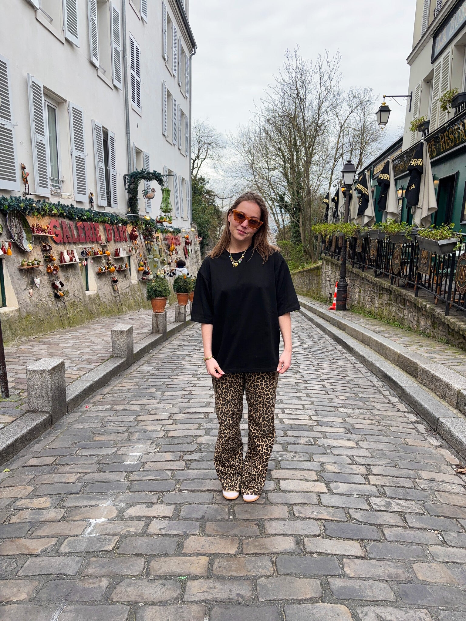 Penny oversized T-shirt zwart