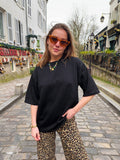 Penny oversized T-shirt zwart