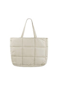 Puffy shopper bag beige
