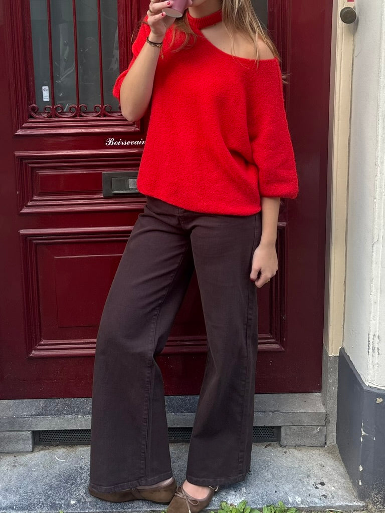 Rosie knit rood
