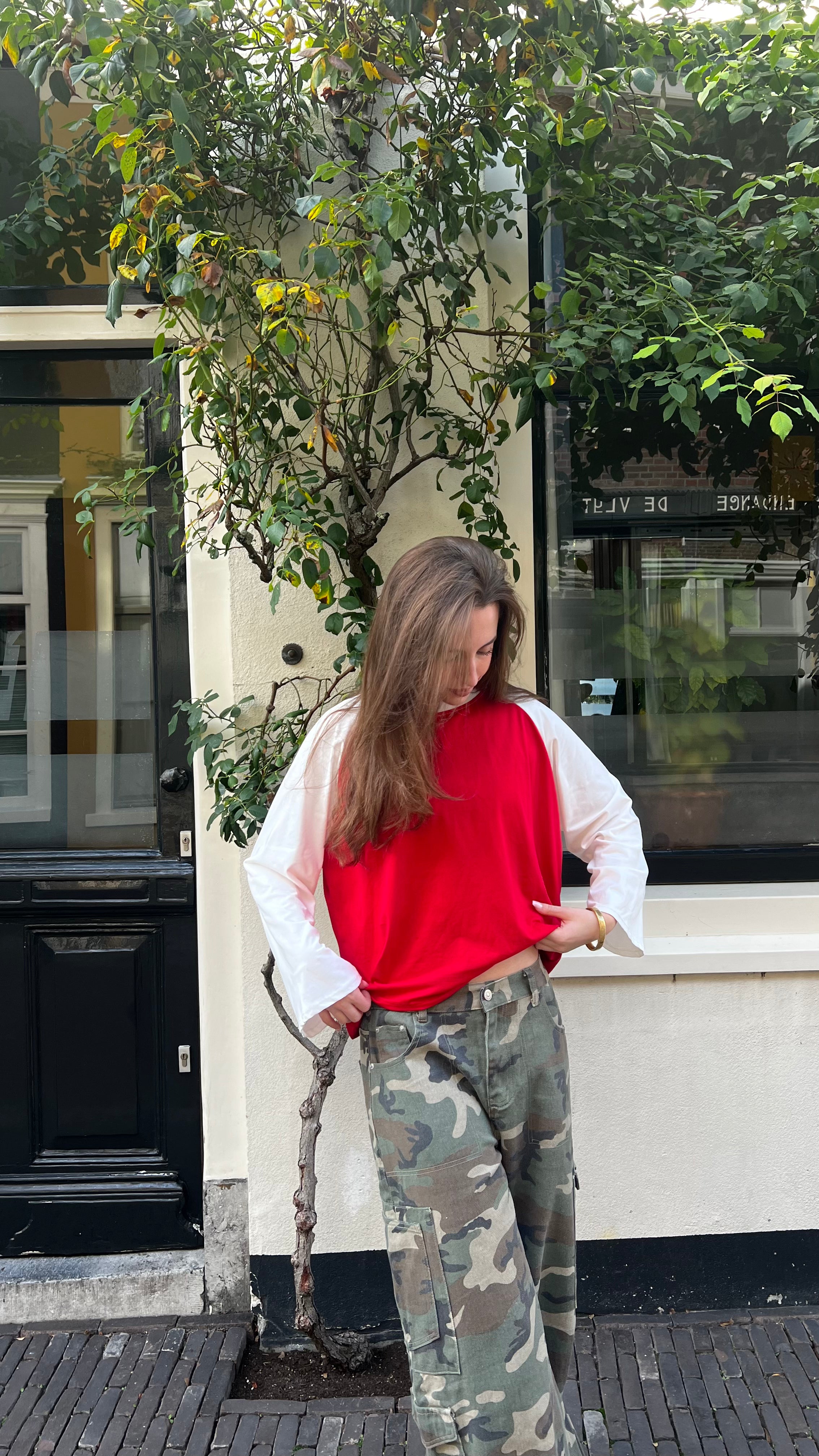 Suus baseball shirt rood