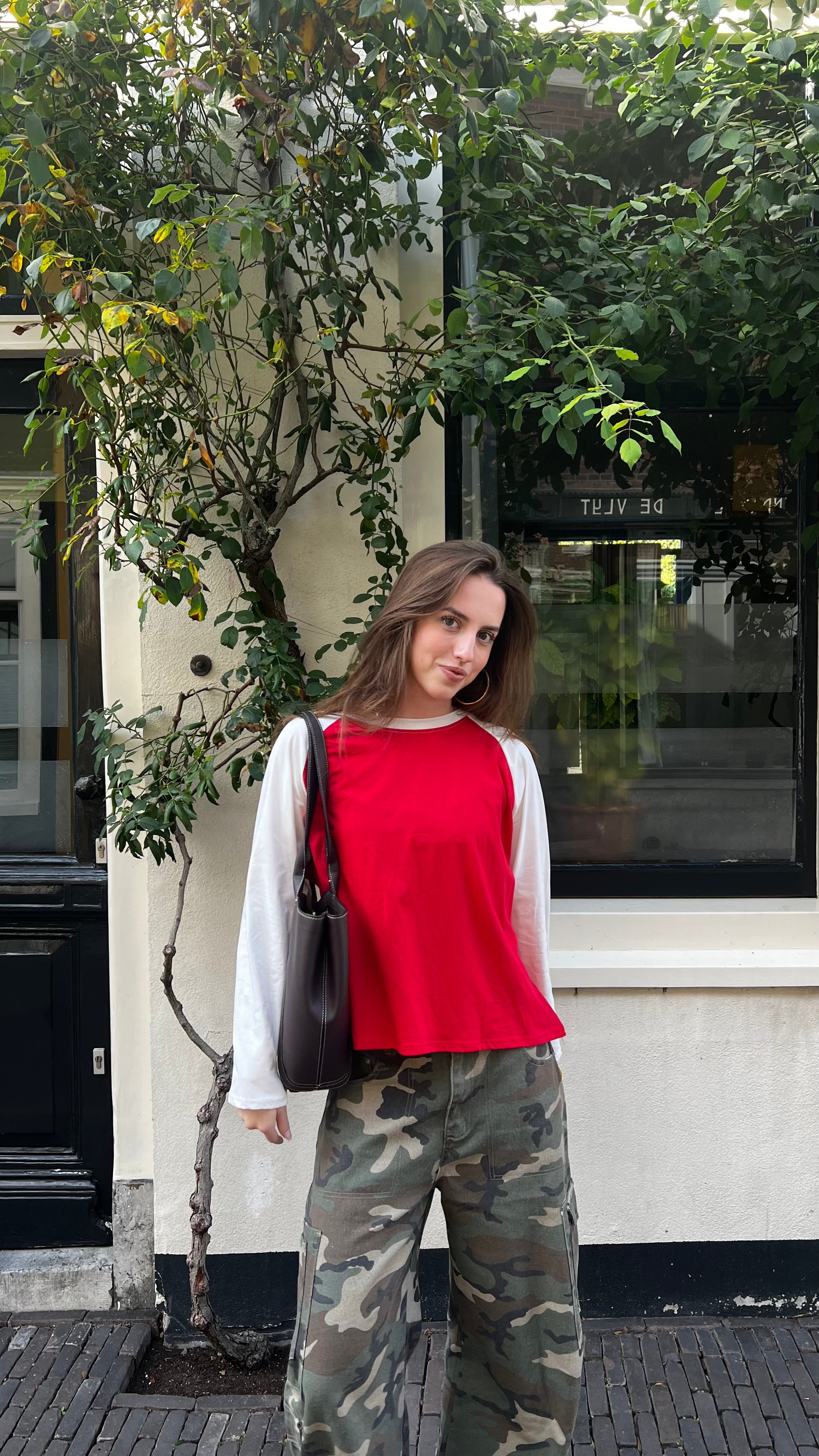 Suus baseball shirt rood